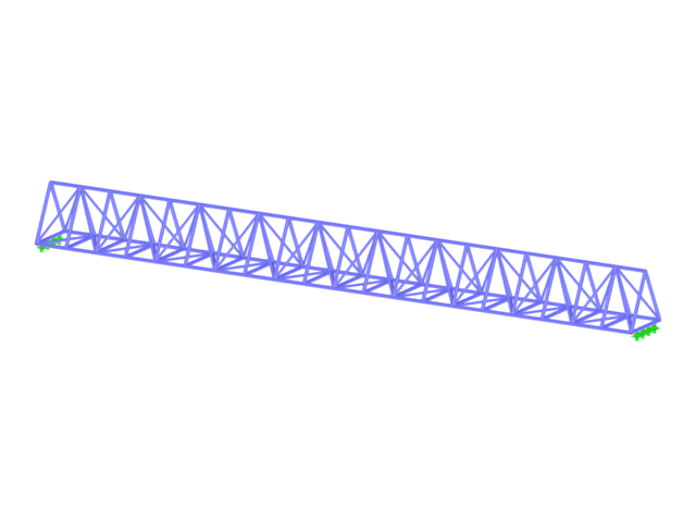 Model 004672 | Trojúhelníkový příhradový nosník