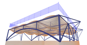 Dach mit pneumatischen Kissen