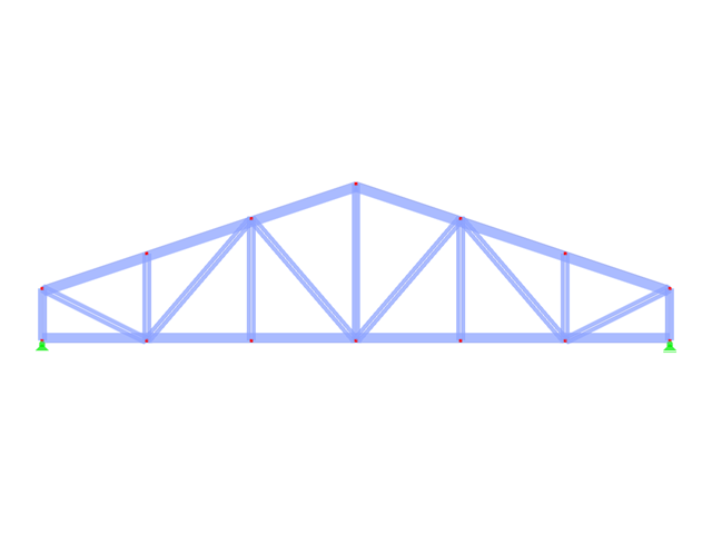 Model 004126 | FT452-a | Double Pitched Truss