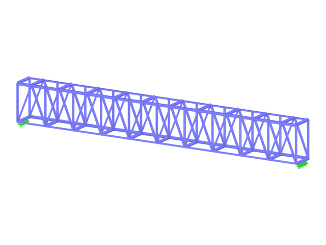 Modèle 004673 | Poutre treillis carrée