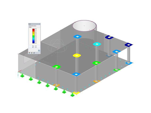 Moduł dodatkowy RF-PUNCH Pro dla RFEM | Obliczanie przebicia dla powierzchni podpartych pojedynczo lub liniowo