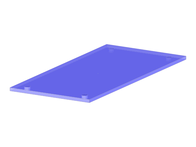 Modelo 004514 | Placa isolada com 4 furos para parafusos