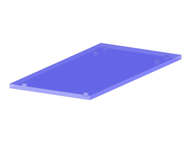 Modelo 004515 | Placa isolada com 6 furos para parafusos