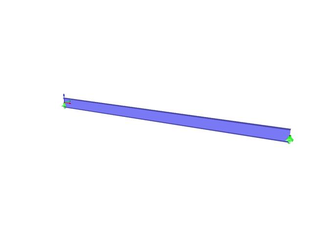 AISC F.1-1A - W-образный расчет стержня на изгиб