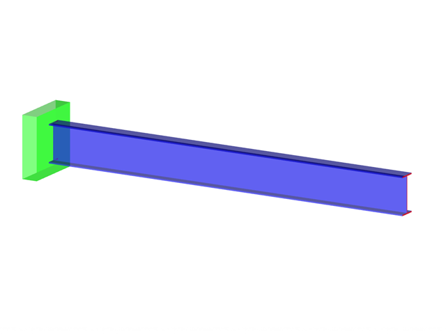 RFEM 000474 | Сравнение геометрического нелинейного расчета и метода второго порядка у стальных стержней, подверженных кручению