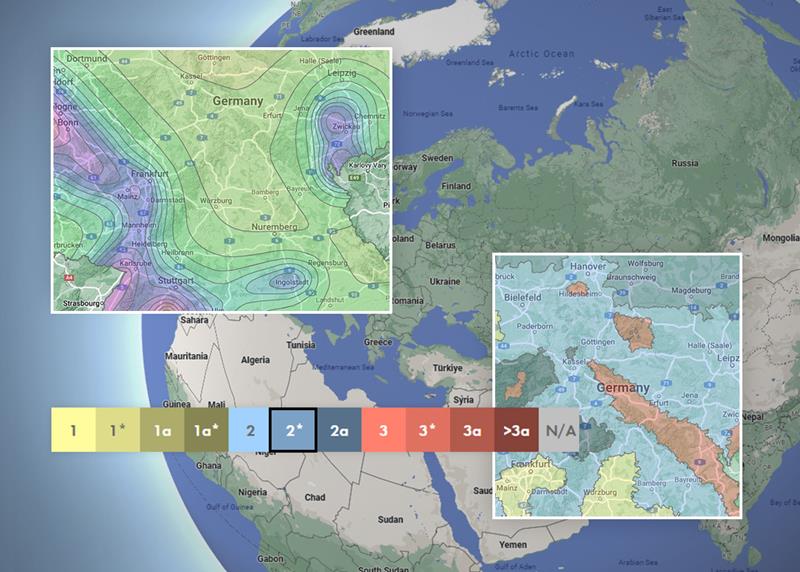 Banner O | 雪荷载分区、风荷载分区和地震分区(本服务基于OSM和谷歌地图)