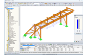 Grafické znázornění výsledků posouzení v modulu RF-TIMBER SANS programu RFEM
