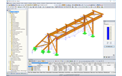 Grafické znázornění výsledků posouzení v modulu RF-TIMBER SANS programu RFEM