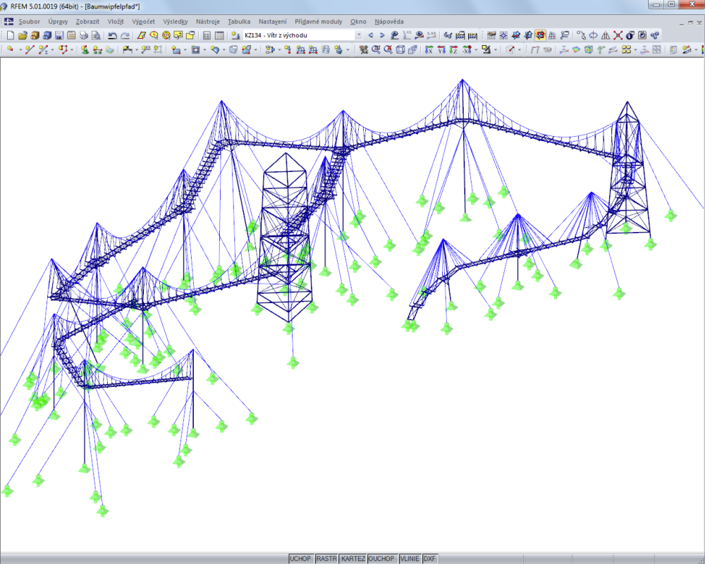 Skywalk Allgäu - cesta korunami stromů v jižním Německu | V programu RFEM realizoval Meyer+Schubart Wunstorf | www.meyer-schubart.de