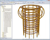 Rozhledna na ostrově Rujána, Německo | Navrženo v programu RSTAB společností WIEHAG GmbH, Rakousko | www.wiehag.com
