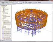 Bioelektrárna Schilling GmbH | Navrženo projekční kanceláří George Gutera, Stetten, Germany Georg.Guter@t-online.de v programu RSTAB