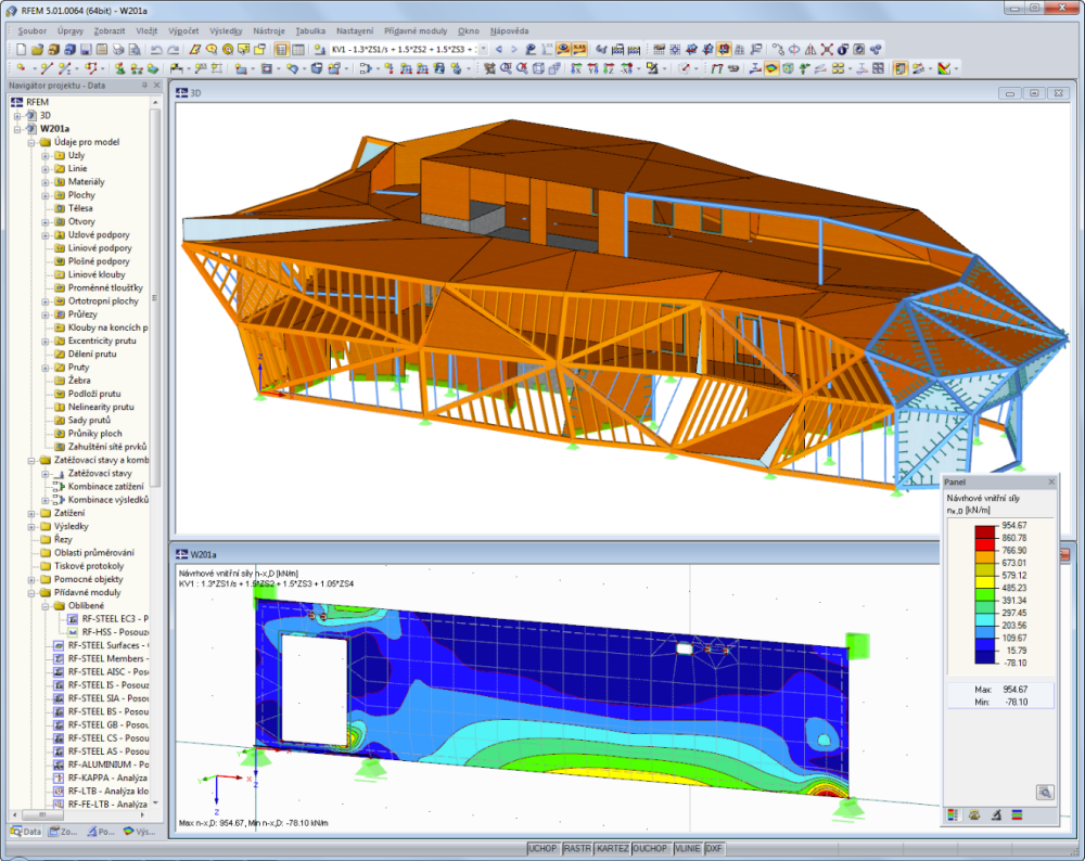 Řezbářská dílna v údolí Val Gardena, Jižní Tyrolsko | Navrženo v programu RFEM společností Lignaconsult Schrentewein & Partner GmbH, Bolzano, Itálie lignaconsult.net