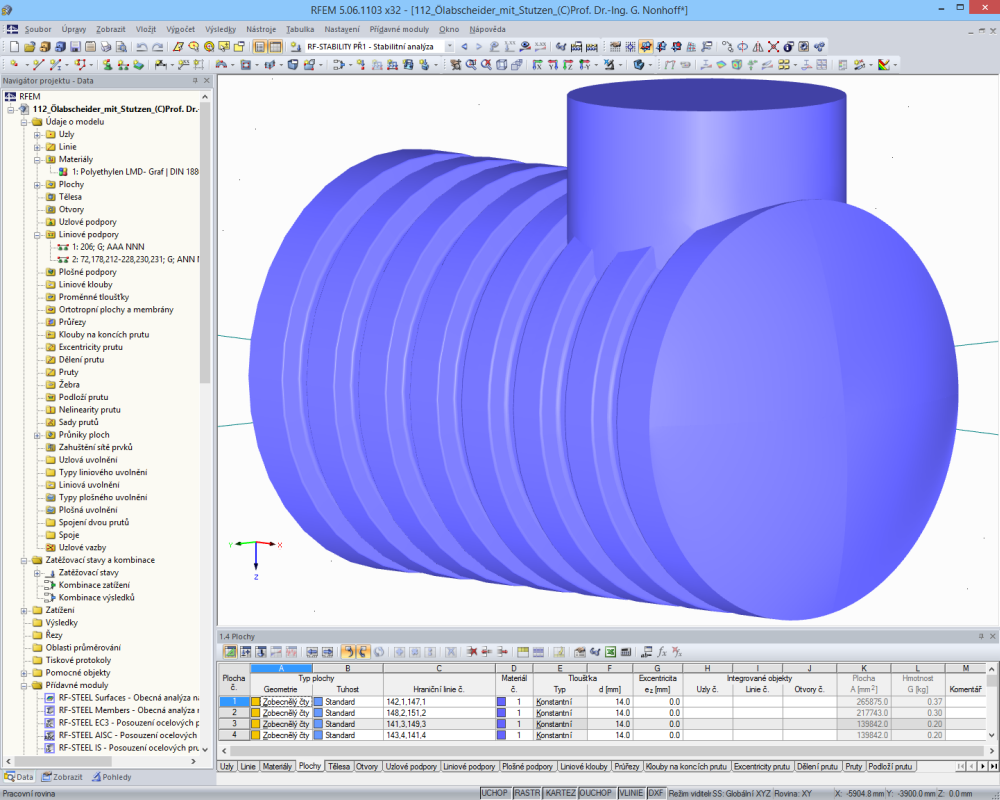 Oddělovač z PE | Prof. Dr.-Ing. G. Nonhoff