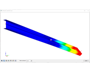 RF-STAHL Plastisch: Ergebnisgrafik mit Ausnutzungsgrad