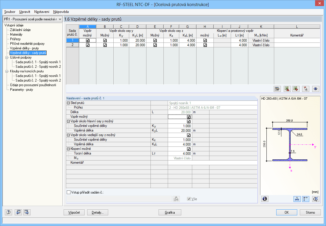 Maske 1.6 Effektive Längen - Stabsätze