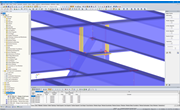 Visualisierung eines Träger-Stütze-Anschlusses in RFEM