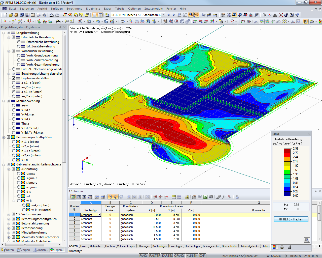 Modellierung und Bemessung von Stahlbetonflächen mit RFEM 5