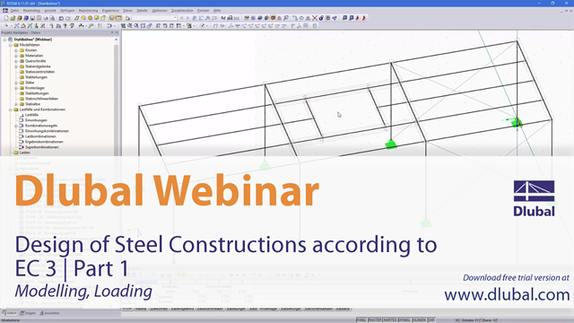 Webinar: Bemessung von Stahlkonstruktionen nach EC 3 | Teil 1