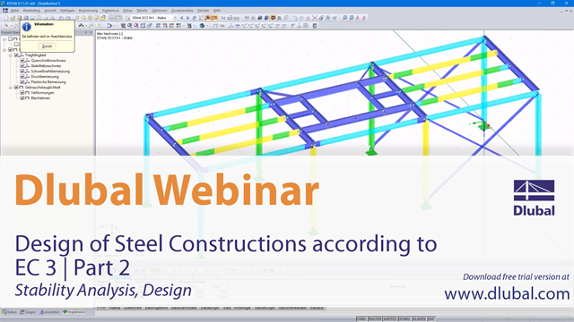 Webinar: Bemessung von Stahlkonstruktionen nach EC 3 | Teil 2