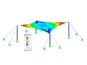 Přídavný modul RF-CUTTING-PATTERN pro program RFEM | Střihové vzory pro membránové konstrukce
