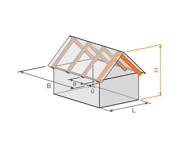 Samostatný program RX-TIMBER Roof | Posouzení dřevěných střech