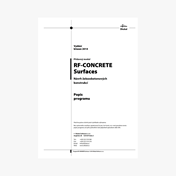 Manuál RF-CONCRETE Surfaces