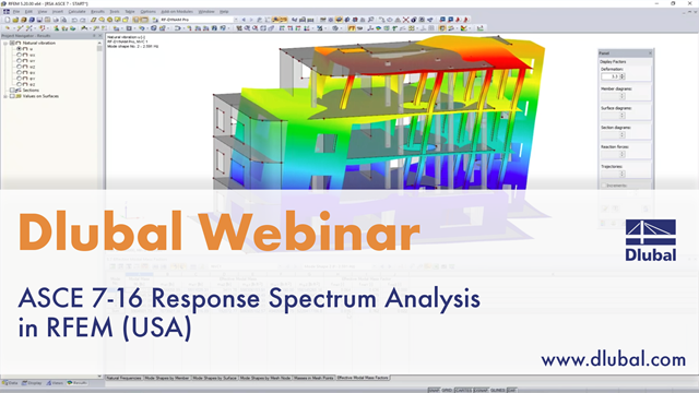 Free Online Webinar: ASCE 7-16 Response Spectrum Analysis in RFEM