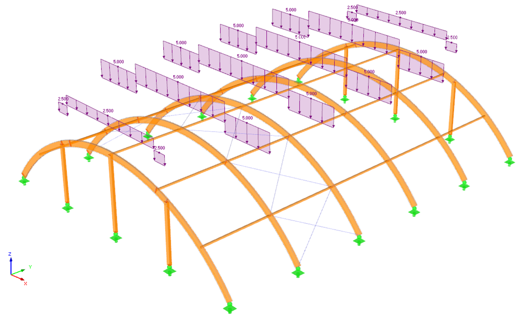 Timber Arch Structure Design per EC 5