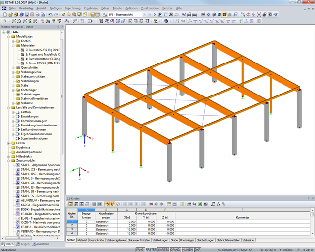 Modelování a posouzení dřevěných konstrukcí v programu RSTAB 8