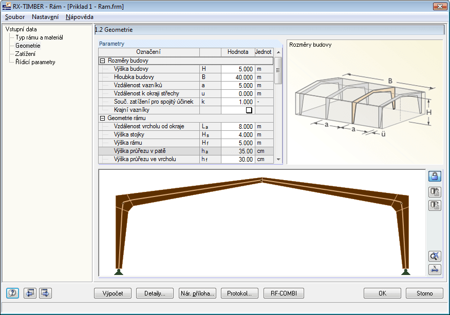 Maske 1.1 Rahmentyp und Material