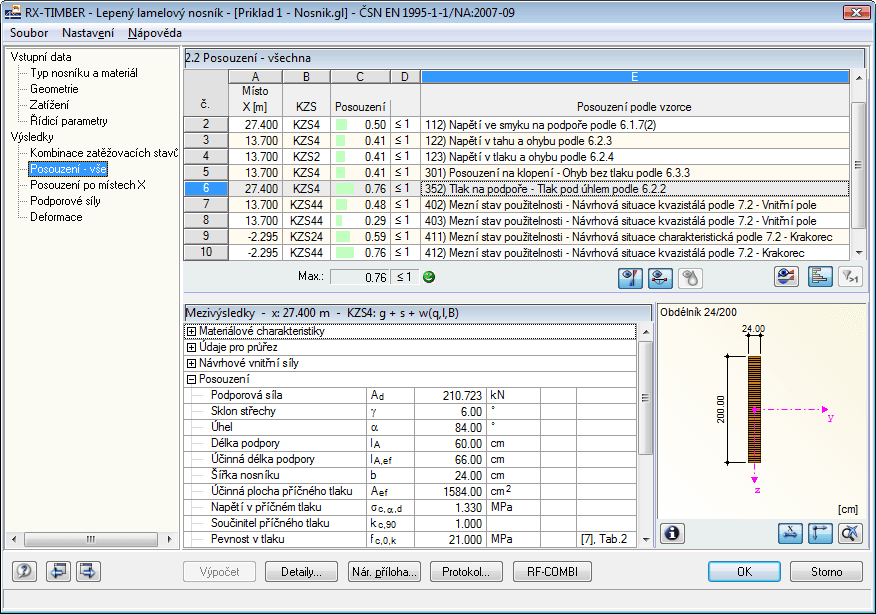 Ergebnismaske 2.2 Nachweise - Alle