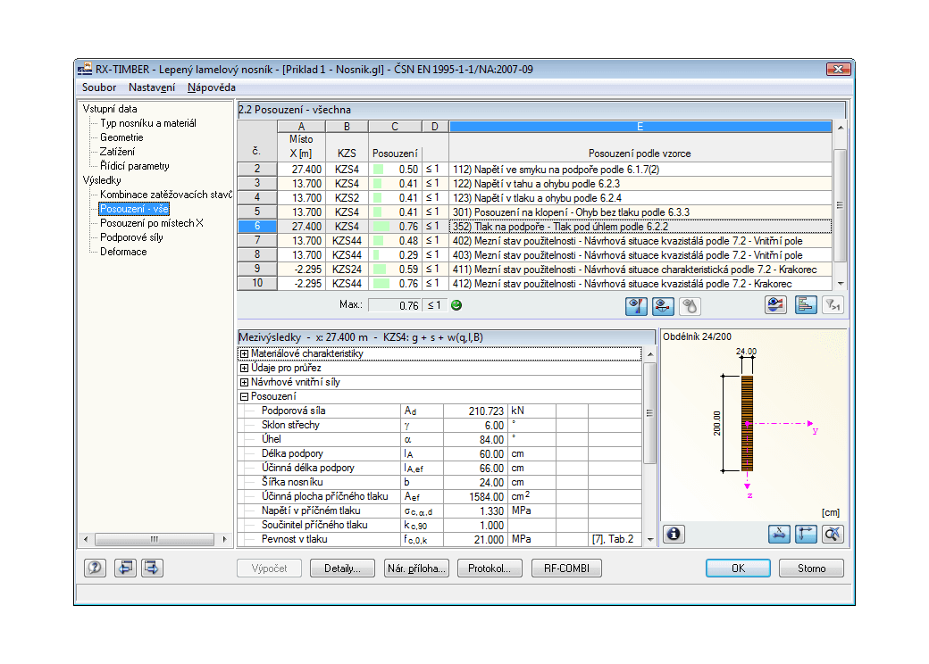 Ergebnismaske 2.2 Nachweise - Alle