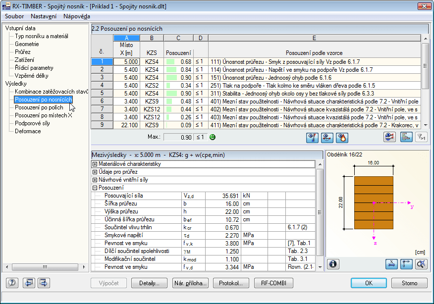 Maske 2.2 Nachweise - Trägerweise