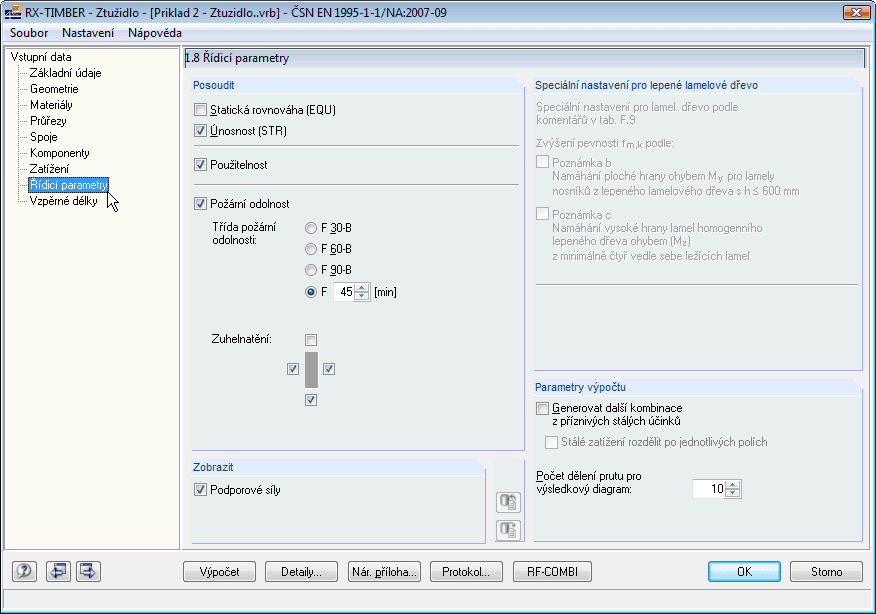 Maske 1.8 Steuerungsparameter