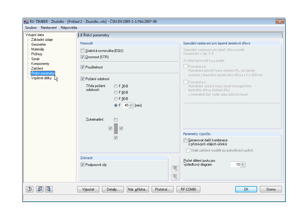 Maske 1.8 Steuerungsparameter