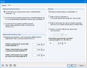 Detaileinstellungen für die Bemessung