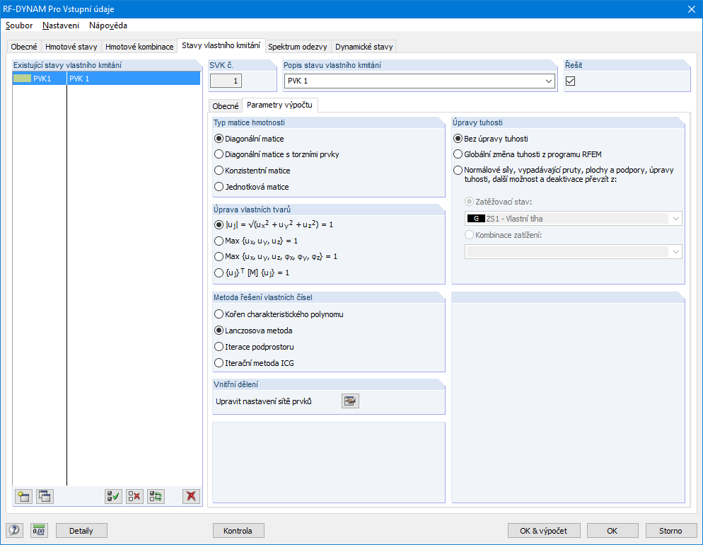 Berechnungsparameter