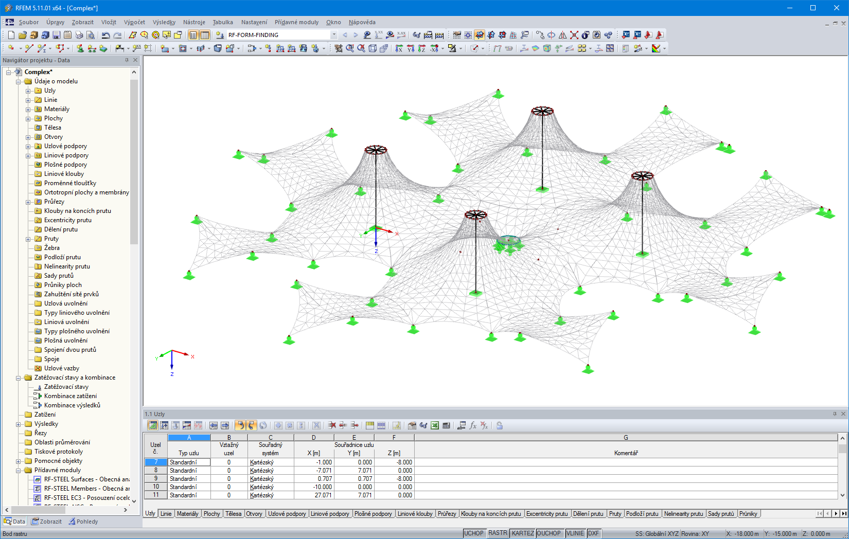 Deformovaná síť konečných prvků