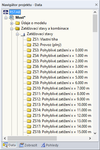 Generierte Lastfälle in RSTAB