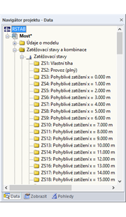 Generierte Lastfälle in RSTAB