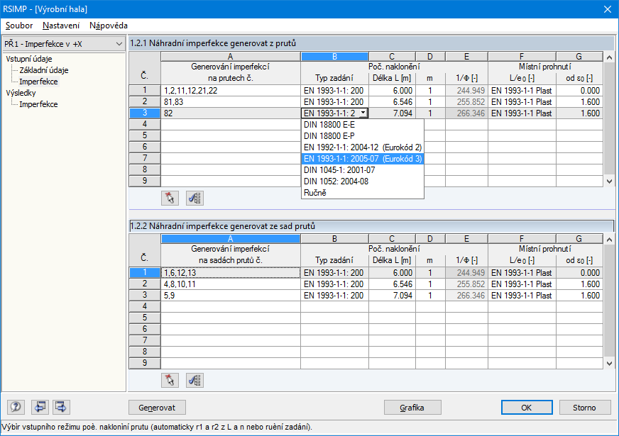 Normen für Ersatzimperfektionen