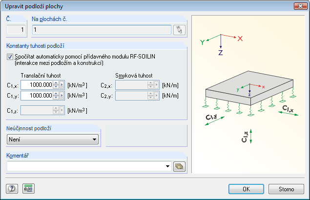 Berechnungsoption für RF-SOILIN in RFEM