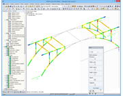 Bemessungsschnittgrößen für Bauzustand 3 in RFEM