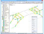 Bemessungsschnittgrößen für Bauzustand 3 in RFEM