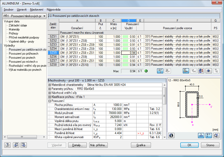 .1 Nachweise lastfallweise