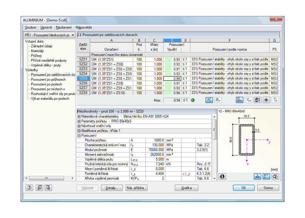 .1 Nachweise lastfallweise