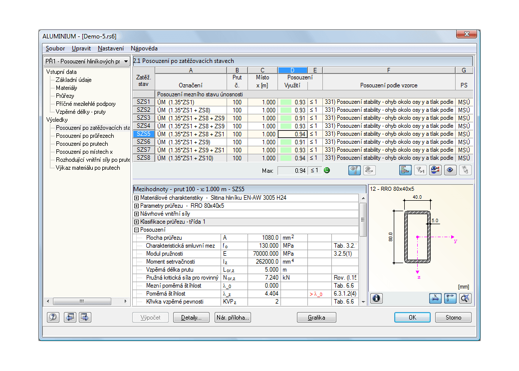 .1 Nachweise lastfallweise