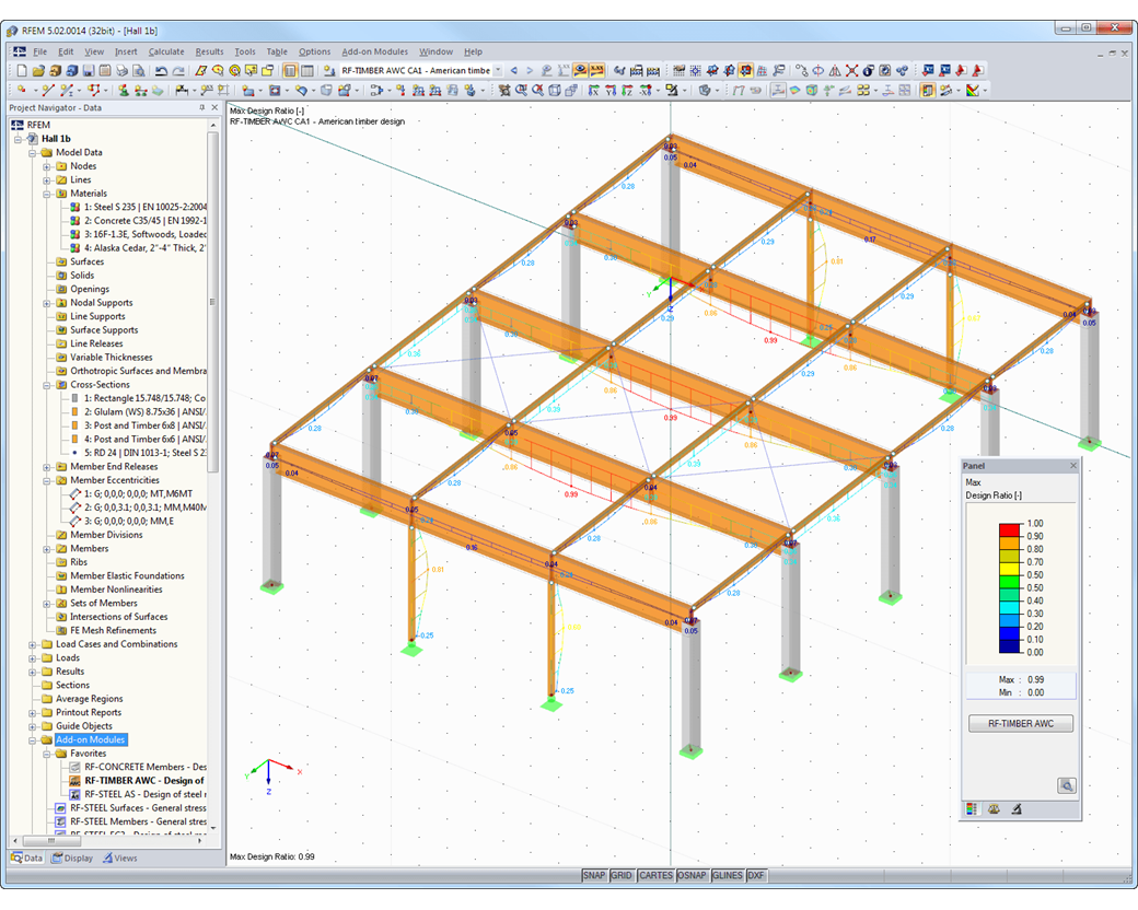 3D rendering with design ratio
