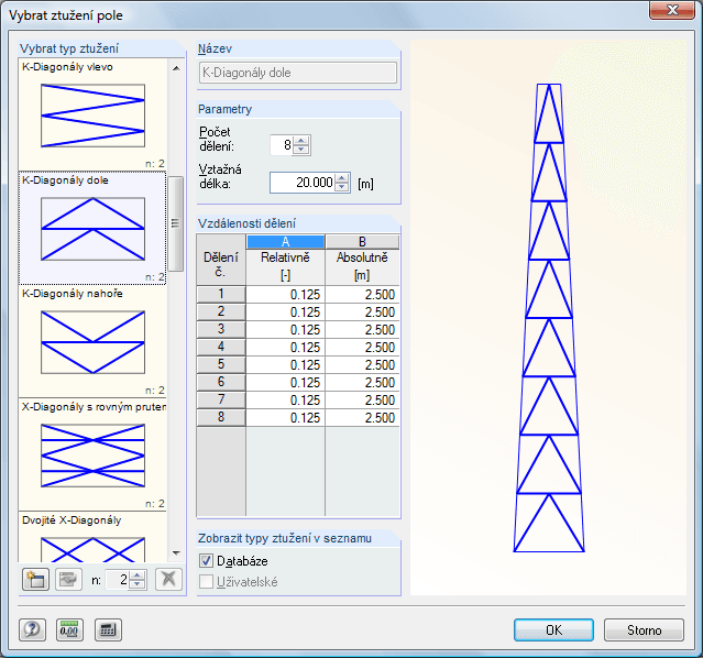 Benutzerdefinierte Ausfachung bearbeiten