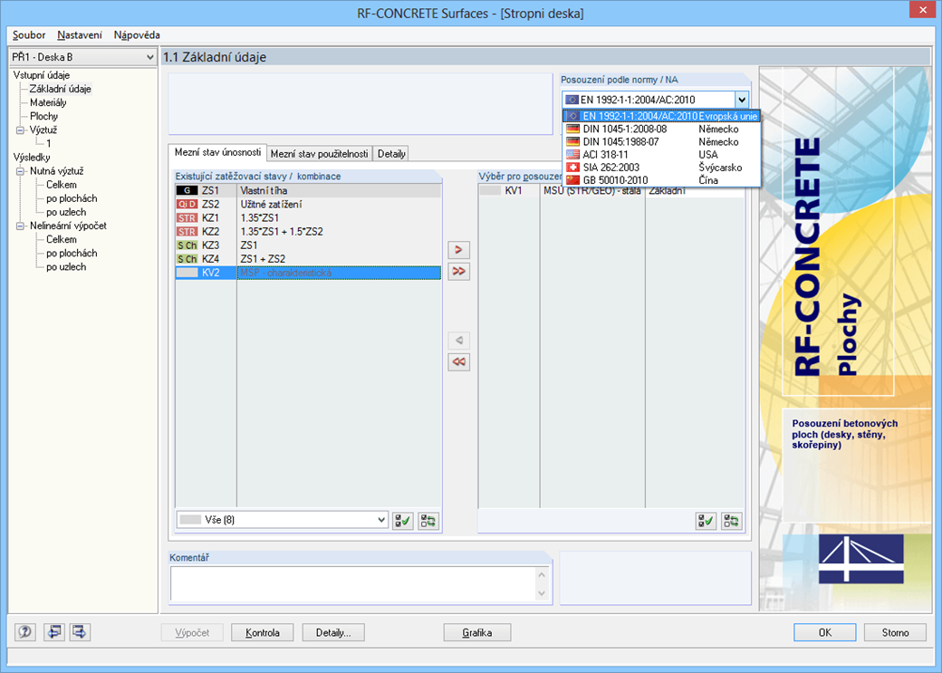 RF-BETON Stäbe - 1.1 Basisangaben